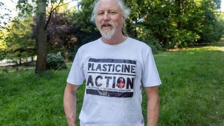 Protester arrested for wearing ‘Plasticine Action’ shirt to Westminster rally