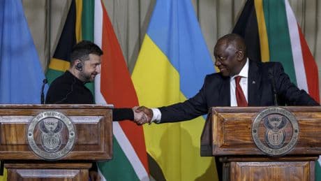 South Africa welcomes Ukraine's leader and backs unconditional ceasefire
