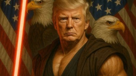 Star Wars fans point out telling detail in new AI image of Trump from the White House