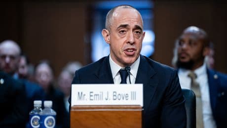 Senate panel approves federal judge nomination for Emil Bove, who defended Trump