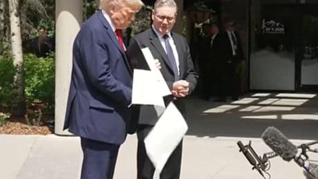 Clumsy Donald Trump drops UK trade deal and announces 'EU agreement' in G7 gaffe