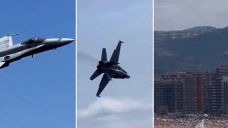 El giro repentino de este F‑18 del Ejército del Aire dejó a Gijón sin palabras. Ahora sabemos exactamente por qué ocurrió