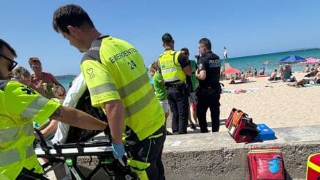 Shark attack fears off Majorca holiday beach as tourist limps from water with bloody leg wound sparking red flag warning