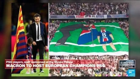 PSG fans play tribute to Luis Enrique and his daughter Xana in Munich