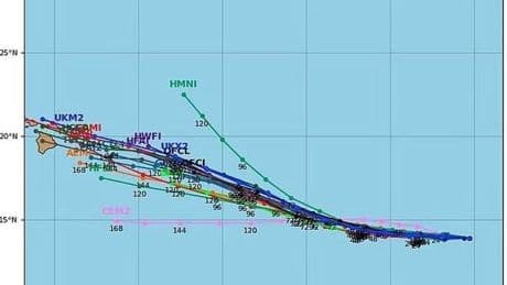 Hurricane Kiko reaches 110mph and threatens to hit Hawaii's Big Island in days