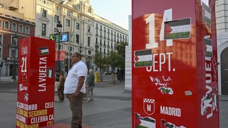La Vuelta recorta en 5 km la etapa final de Madrid tras los altercados por las protestas contra el equipo israelí