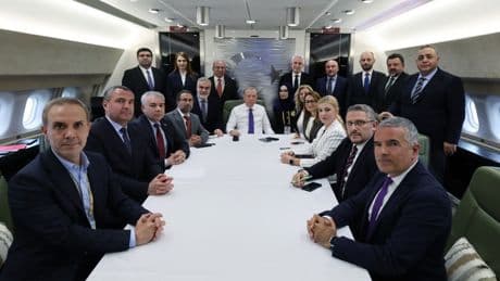 Erdoğan'dan uçakta 'Lozan' açıklaması: Benden duydunuz mu, maalesef uyduruyorlar