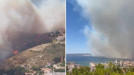 Maxi-incendio a Marsiglia, le fiamme arrivano in città: chiuso l'ospedale e stop a treni e aerei