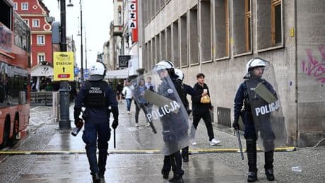 Chelsea and Real Betis fans in violent clashes before Conference League final