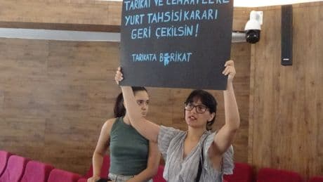 Edirne'de cemaate arsa tahsis kararı protesto edildi