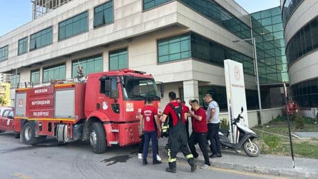 Tarsus Devlet Hastanesinde yangın çıktı