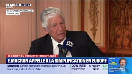 Emmanuel Macron appelle à la simplification en Europe depuis Choose France