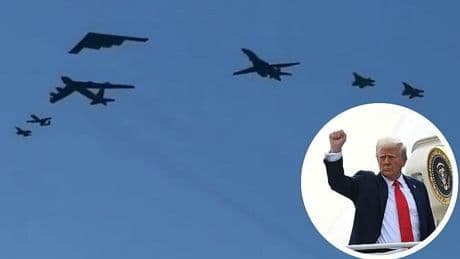 Dit verjaardagscadeau krijgt Donald Trump: bijzondere oefening luchtmacht gefilmd