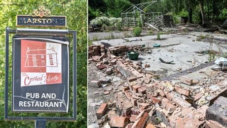 Britain’s wonkiest pub still a ‘heartbreaking’ ruin after Black Country inferno