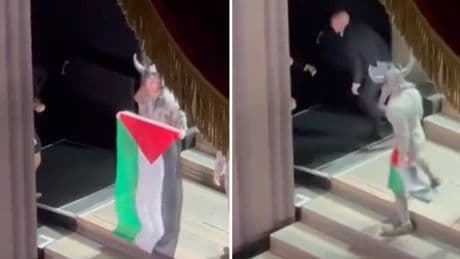 Royal Opera House cast member unfurls Palestine flag during curtain call