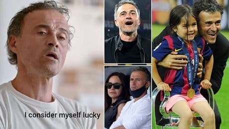 The heartbreaking story behind the manager who downed Arsenal: PSG boss Luis Enrique still says he's 'very lucky' after nine-year-old daughter's death left him and his wife devastated