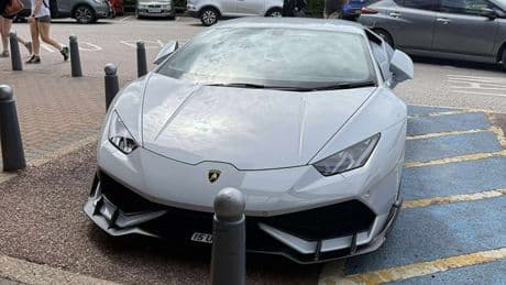 Lamborghini driver slammed for parking ‘£200k supercar’ in disabled spot… before getting ultimate revenge on his critics