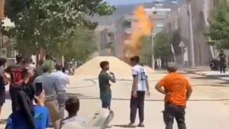Kilis'te doğal gaz borusu patladı