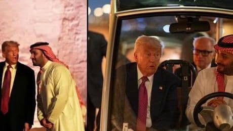 Golf diplomasisi! Prens bin Selman Trump'ı golf arabasıyla akşam yemeğine götürdü