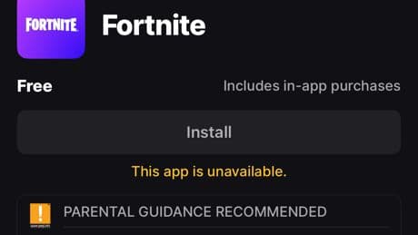 Apple blocks Fortnite&#8217;s App Store return as downloads fail in Europe