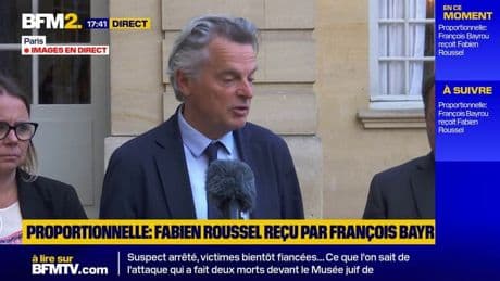 Proportionnelle: "pas la priorité" estime Fabien Roussel reçu par François Bayrou