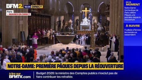 Notre-Dame: l'archevêque de Paris célèbre Pâques, une première depuis la réouverture