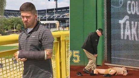 Pittsburgh Pirates fan who nearly plunged to his death at game recounts harrowing experience