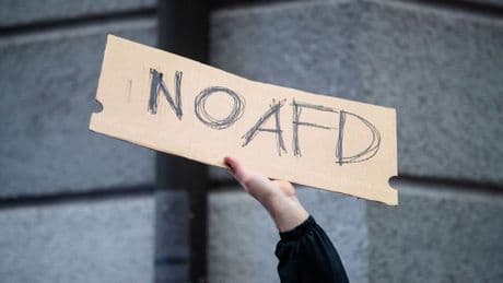 Hunderte auf Kundgebung: 500 Menschen protestieren für AfD-Verbot in Halle
