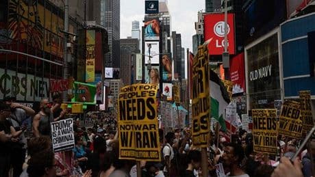 New York'ta Trump ve Netanyahu'ya protesto: Soykırım karşıtları, İsrail yanlılarıyla karşı karşıya geldi