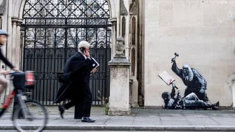 Royaume-Uni: un nouveau Banksy apparaît après les arrestations de militants propalestiniens