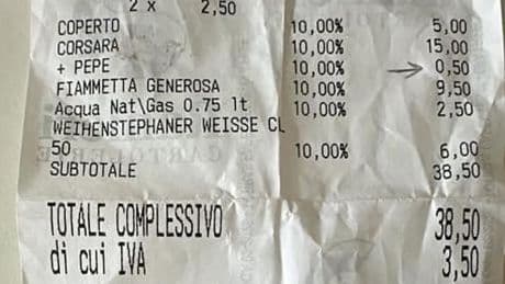 Von wegen Dolce Vita - Dieser Kassenbon erzürnt das Netz!