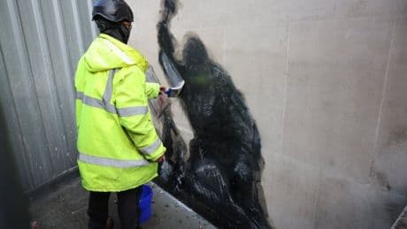 New Banksy mural ‘in solidarity with Palestine Action’ scrubbed off
