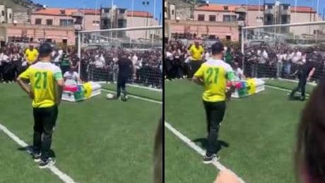 Monreale, la bara in campo e l’ultimo gol: il commovente tributo ad Andrea Miceli: