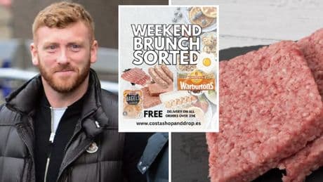 Gangster Ross Monaghan sold square sausage for cash in Costa del "Shop and Drop"