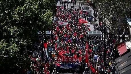 İHH'nin İstanbul'da düzenlediği Gazze'ye destek yürüyüşü sona erdi