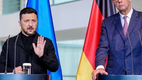 Ukrainischer Präsident Selenskj in Berlin: Ersatz für den Taurus? Berlin hilft Kiew bei weitreichenden Waffen