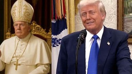 Donald Trump als Papst: Jetzt will er von nichts gewusst haben
