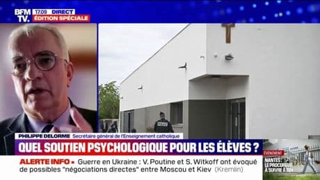 Attaque au couteau dans un lycée à Nantes: "Je rencontrerai certainement madame Borne dans les prochains jours", indique Philippe Delorme, secrétaire général de l'Enseignement catholique
