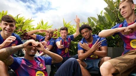 Las mejores imágenes de la nueva camiseta del Barça