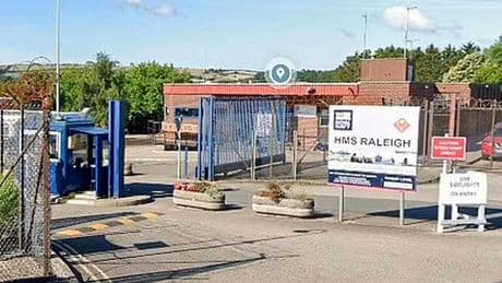 HMS Raleigh Royal Navy base in Cornwall 'locked down' over 'revenge porn' claim