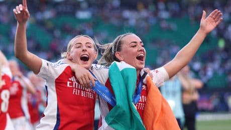 Chloe Kelly ‘grateful’ to find happiness and Champions League success with Arsenal after being in ‘dark place’