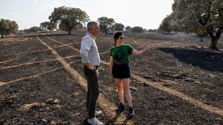 Ayuso advierte a Puente sobre los incendios: "Twitter hay que dejarlo para otro momento. Ahora corresponde ayudar"