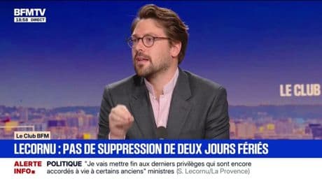 Pas de suppression de deux jours fériés: pour Benjamin Lucas-Lundy, député (Écologiste et Social), "il faut que le Premier ministre aille plus long que cela"