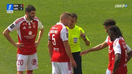 Brest-Lille: gros imbroglio sur le troisième but lillois, les Brestois déposent une réserve contre l'arbitrage