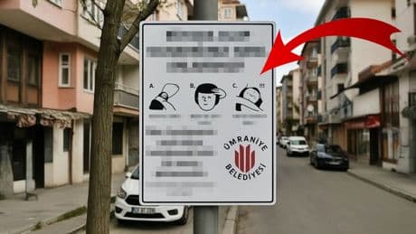 Ümraniye'deki bu tabela aklınızı karıştıracak! Gerçeklik algınızı sorgulatacak