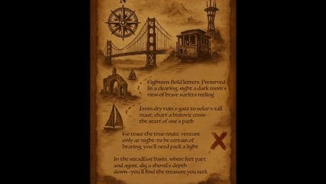 A map to a $10,000 treasure in San Francisco was shared online - it sent the city into a tizzy