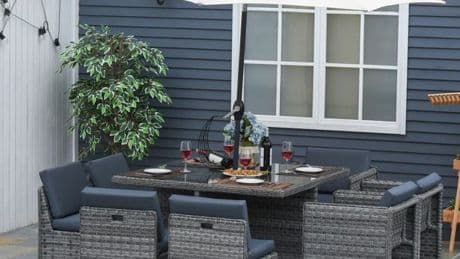 ‘Space-saving’ rattan table set that ‘looks good on the patio’ gets huge £420 saving in sale