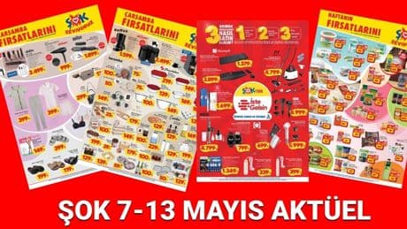 ŞOK 7-13 Mayıs aktüel ürünler kataloğu: Teknoloji ürünleri, elektronik ev aletleri ve küçük mutfak malzemeleri satışta
