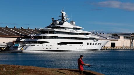US auctions off $325M seized Russian superyacht – including helipad, gym and spa