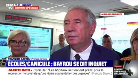 Canicule: François Bayrou estime que "des climatisations presque gratuites devraient être mises en œuvre partout"